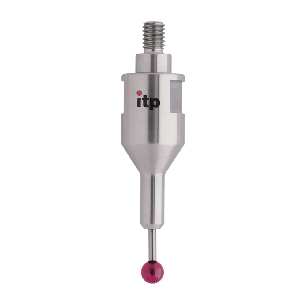 Straight Styli; base: stainless steel; stem: carbide; ball: ruby