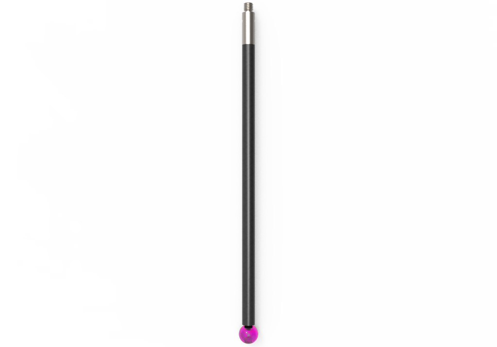 Straight Styli; base: stainless steel; stem: carbon fiber; ball: ruby