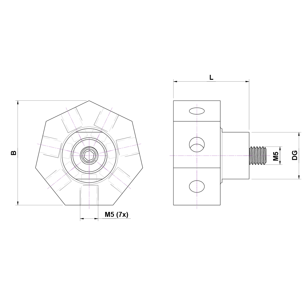 Drawing of product KH M5 L07 13 021