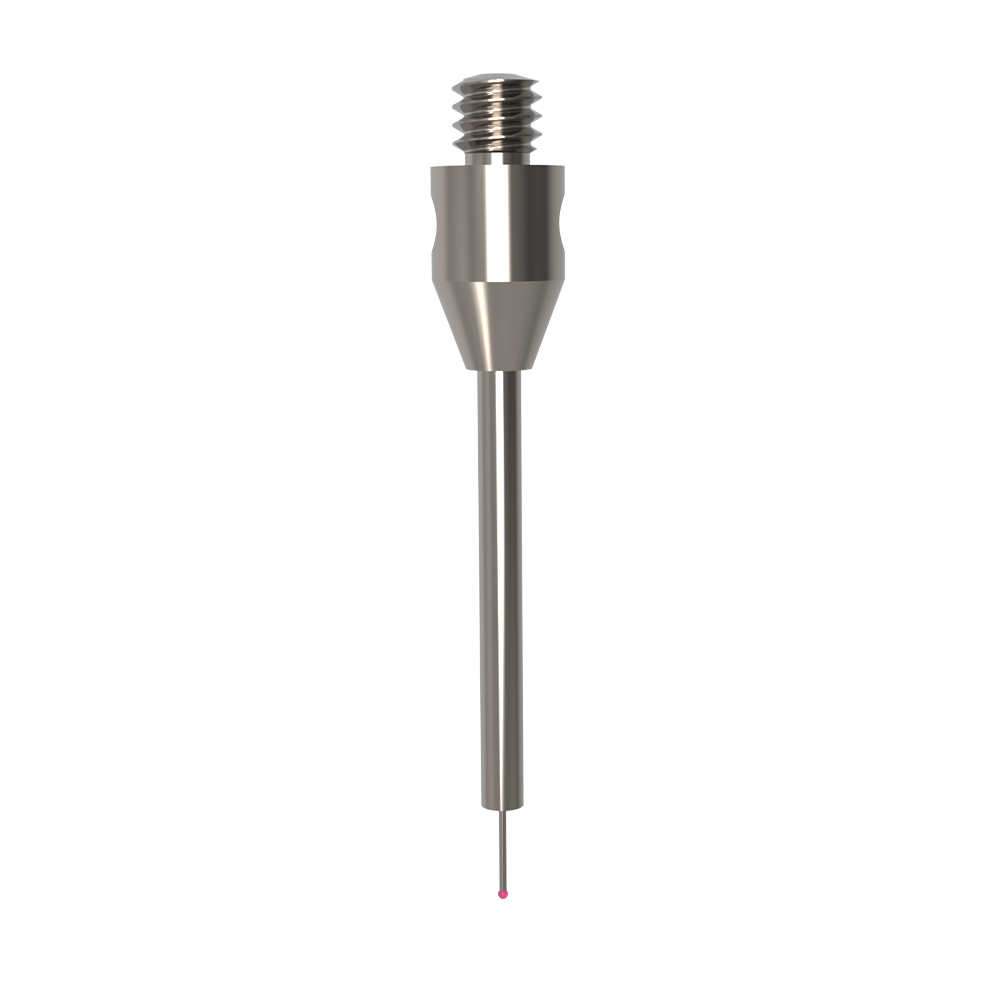 Straight Styli; base: stainless steel; stem: carbide; ball: ruby