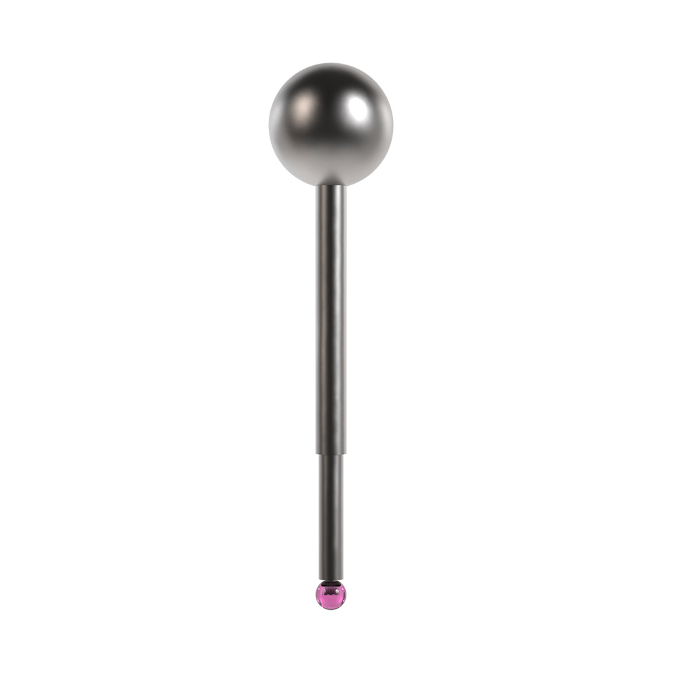 Straight Styli; stem: carbide; ball: ruby