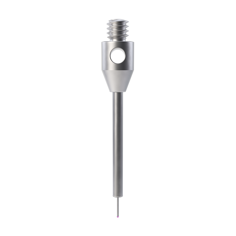 Straight Styli; base: stainless steel; stem: carbide; ball: ruby