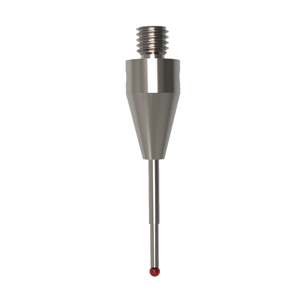 Straight Styli; base: titanium; stem: carbide; ball: ruby