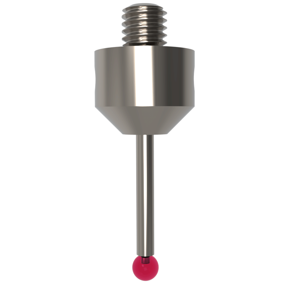 Straight Styli; base: stainless steel; stem: carbide; ball: ruby