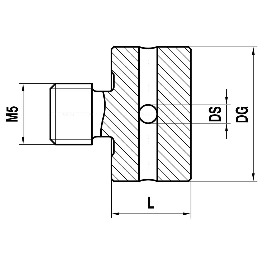 Drawing of product KH M5 000 20 010