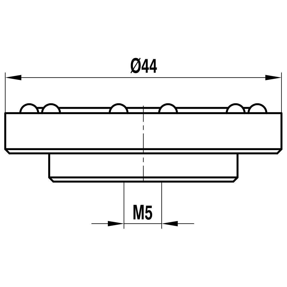 Drawing of product AT M5 SCH AL 002