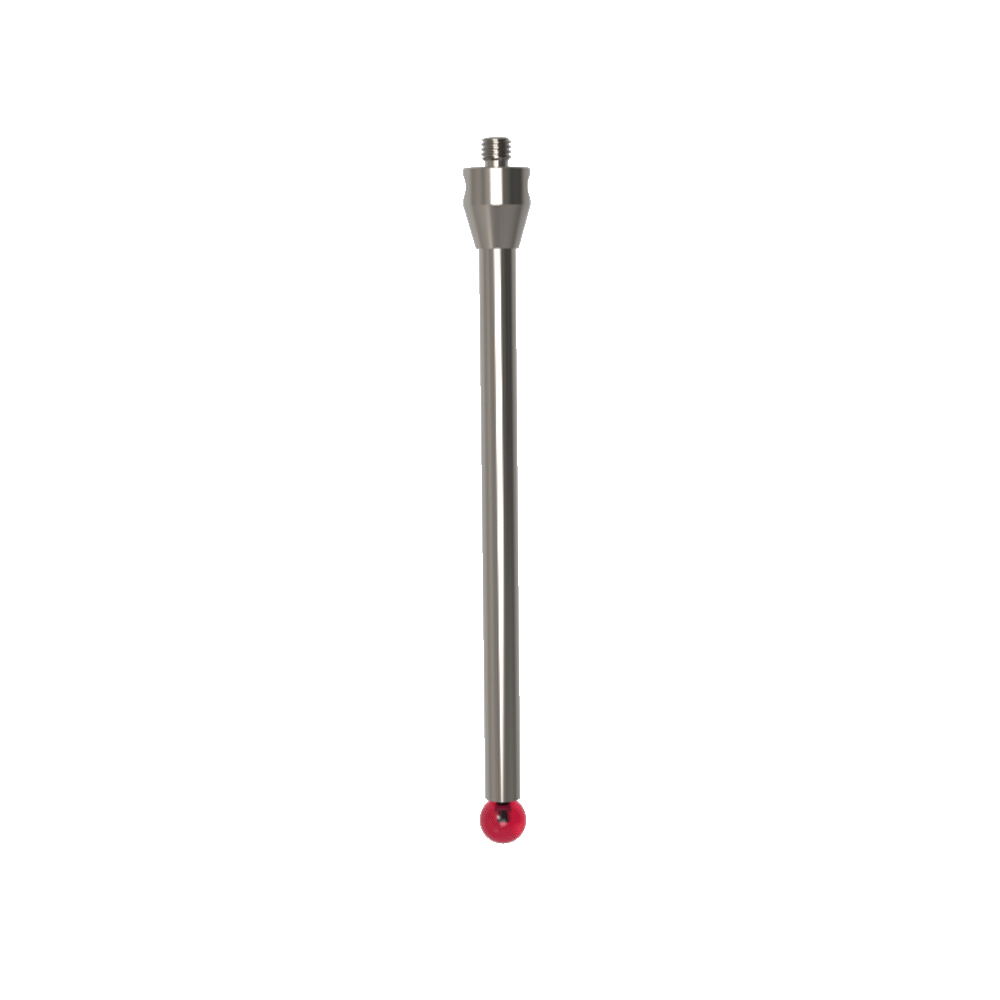 Straight Styli; base: titanium; stem: carbide; ball: ruby