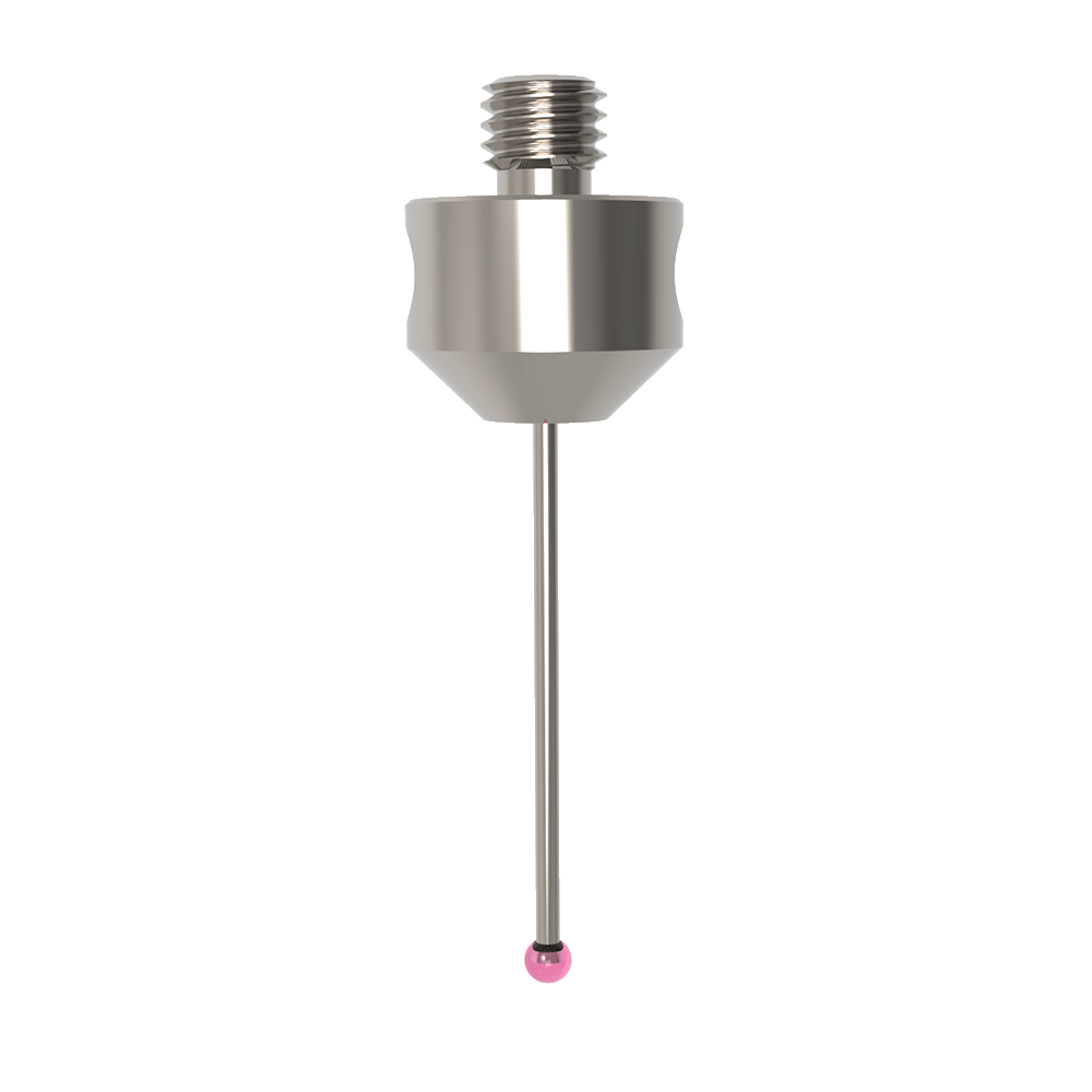 Straight Styli; base: stainless steel; stem: carbide; ball: ruby
