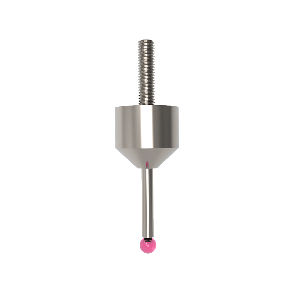 Straight Styli; base: stainless steel; stem: carbide; ball: ruby