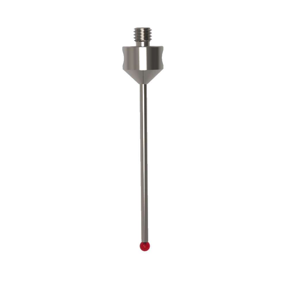Straight Styli; base: titanium; stem: carbide; ball: ruby