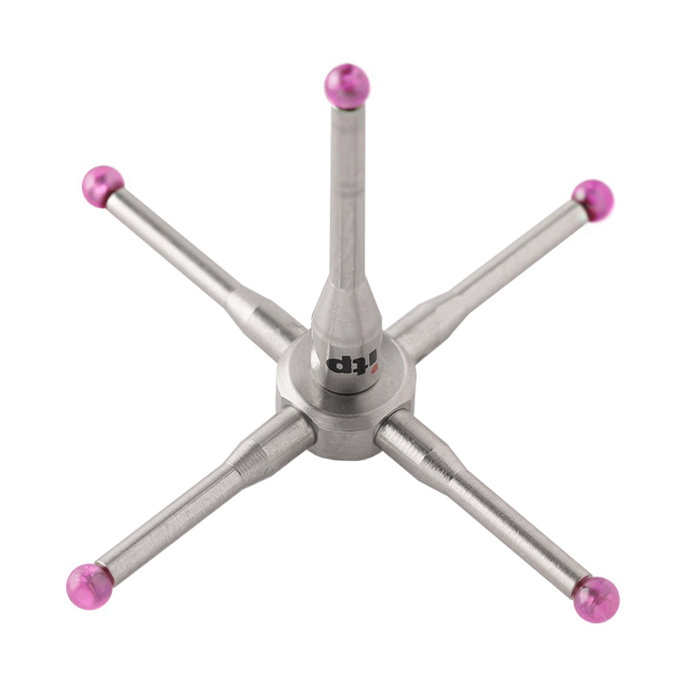 Star Styli; base: stainless steel; stem: stainless steel; ball: ruby