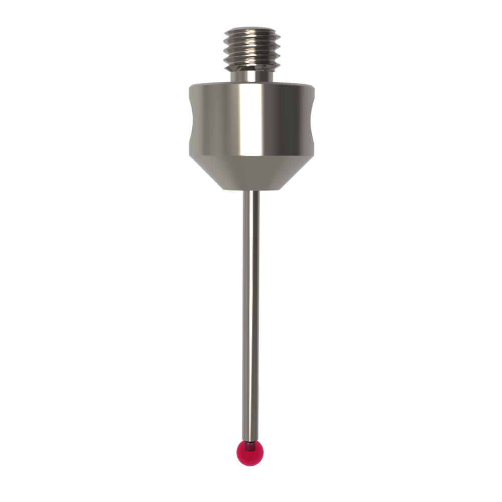 Straight Styli; base: stainless steel; stem: carbide; ball: ruby