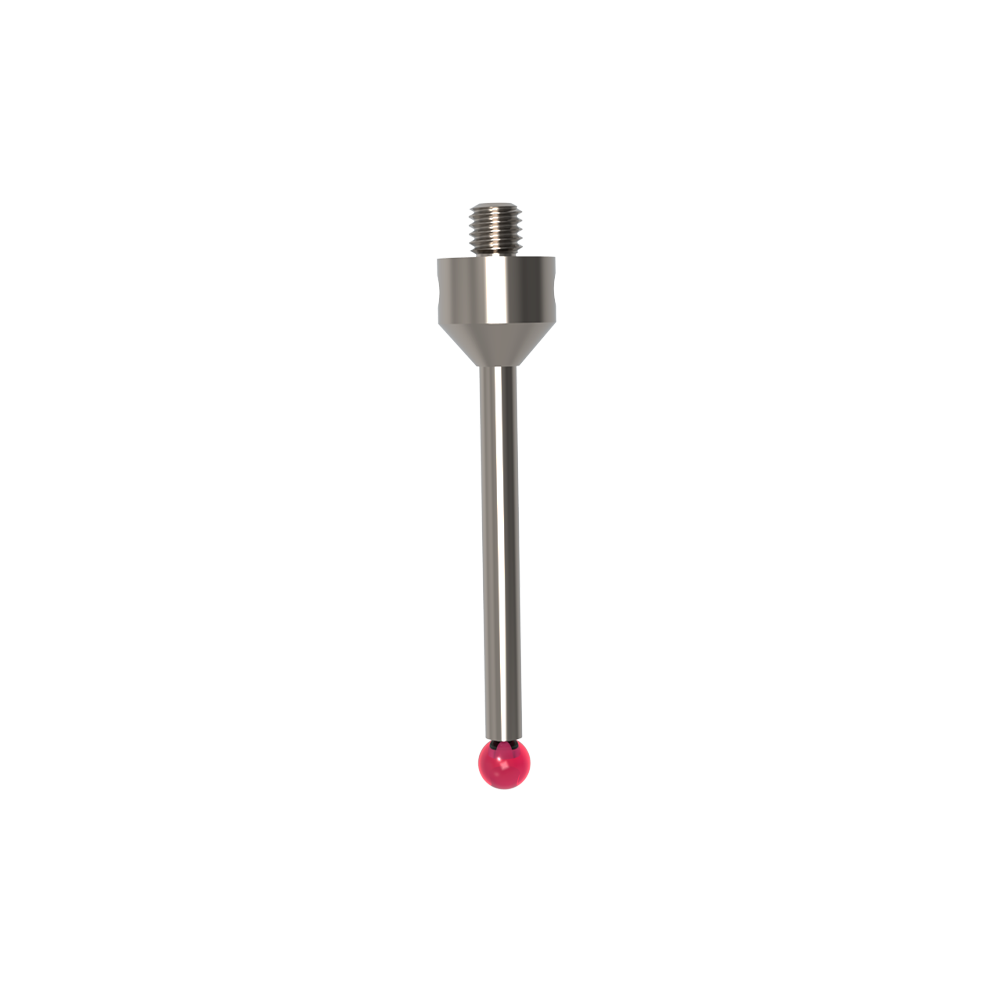Straight Styli; base: titanium; stem: carbide; ball: ruby