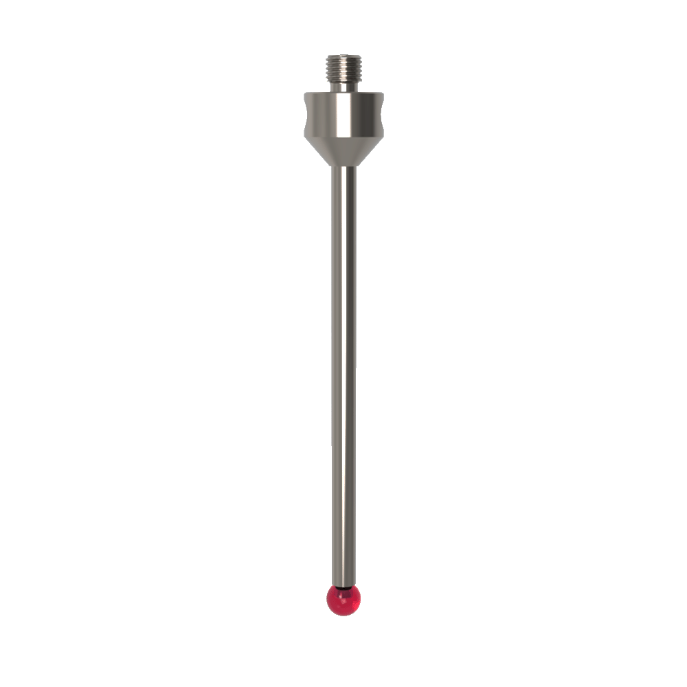 Straight Styli; base: titanium; stem: carbide; ball: ruby