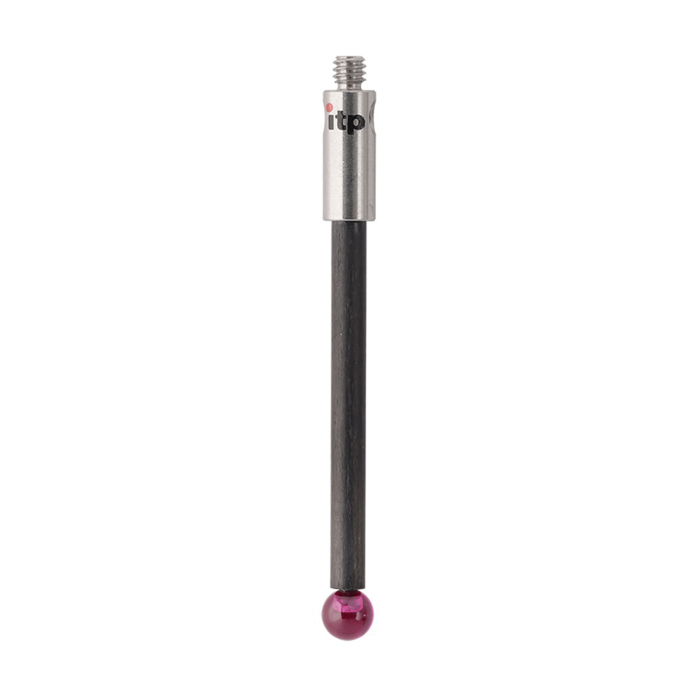 Straight Styli; base: stainless steel; stem: carbon fiber; ball: ruby