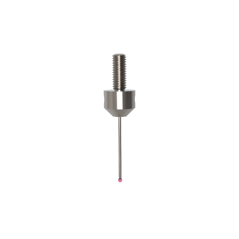 Straight Styli; base: stainless steel; stem: carbide; ball: ruby