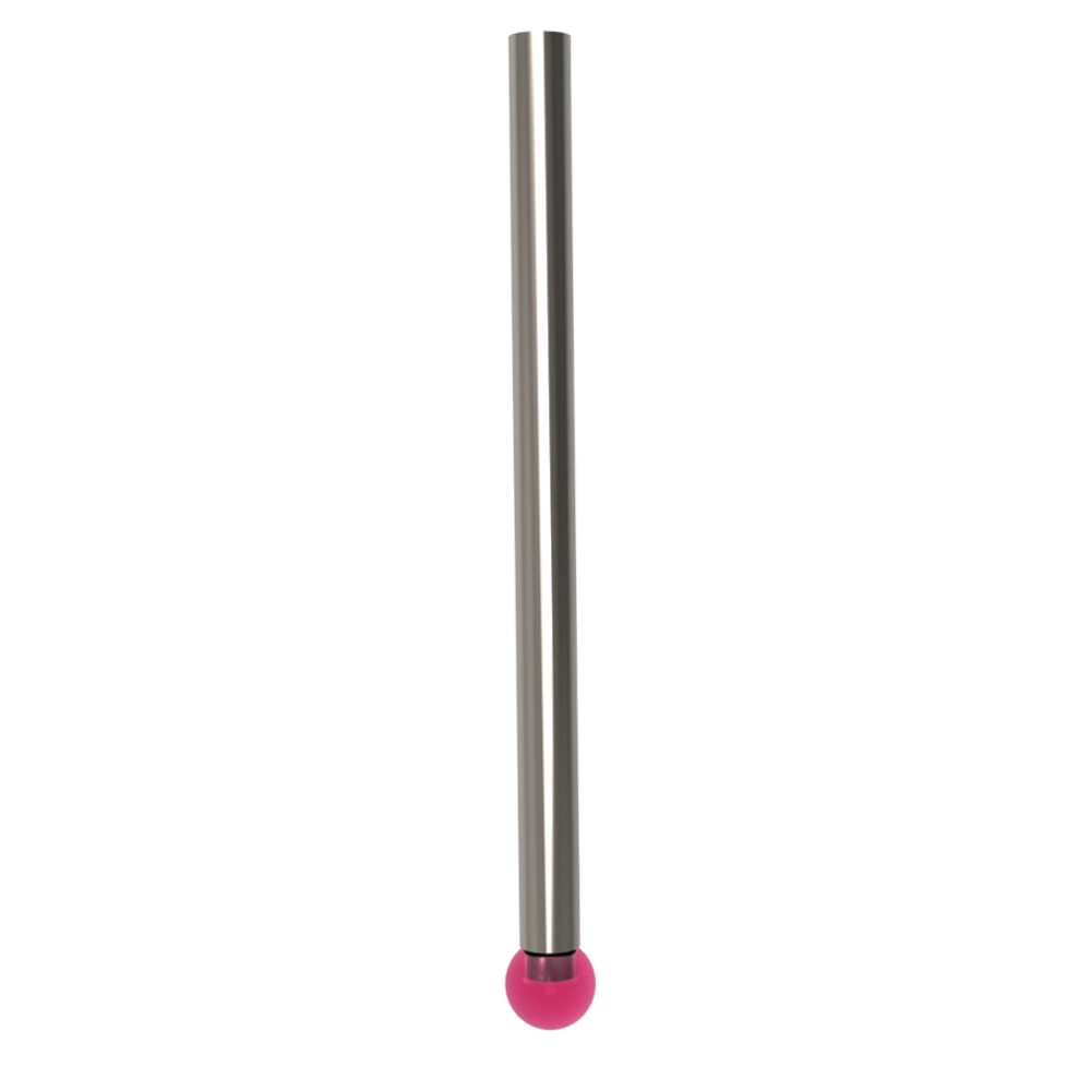 Straight Styli; stem: carbide; ball: ruby