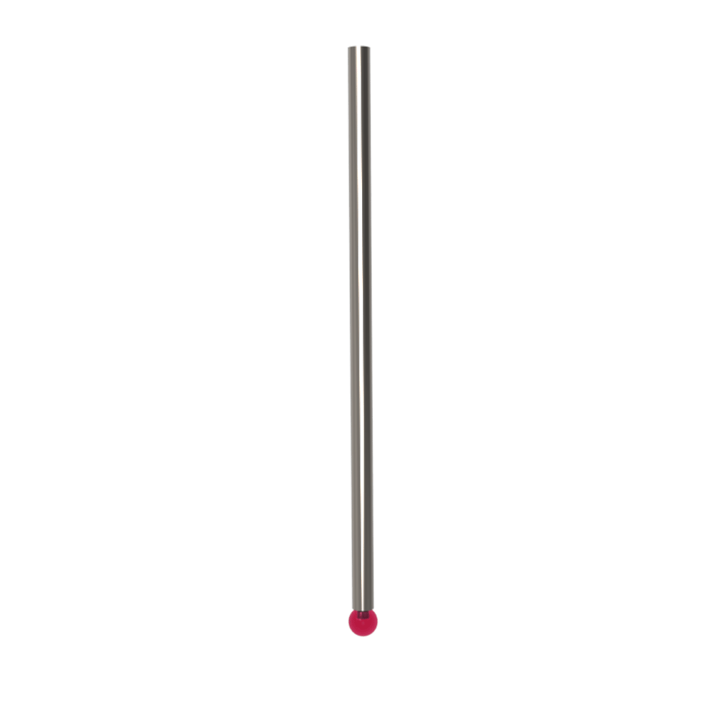 Straight Styli; stem: carbide; ball: ruby