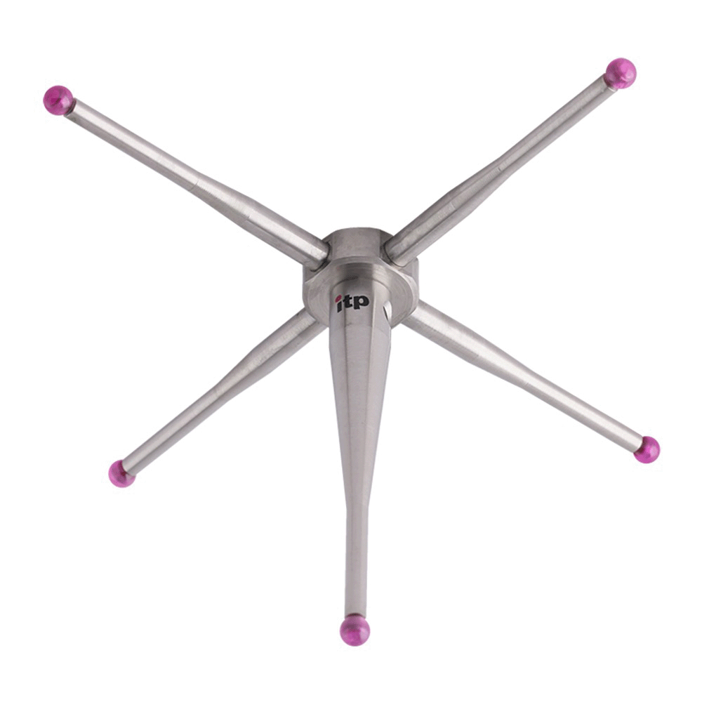 Star Styli; base: stainless steel; stem: stainless steel; ball: ruby