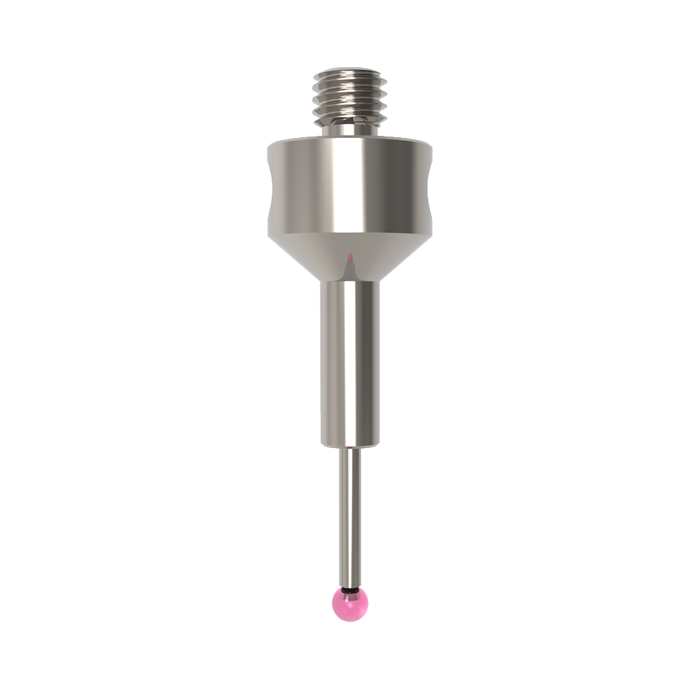 Straight Styli; base: stainless steel; stem: carbide; ball: ruby