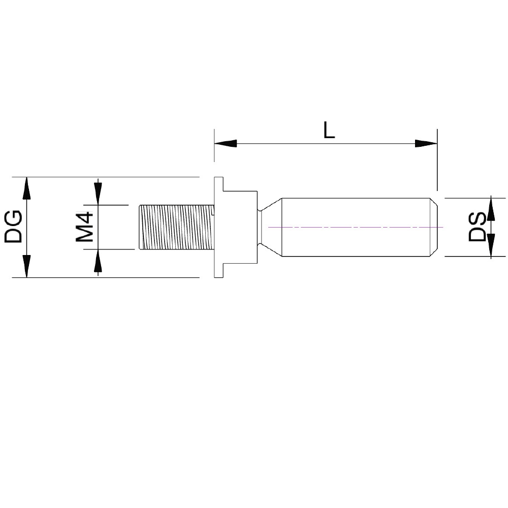 Drawing of product BI M4 000 07 015
