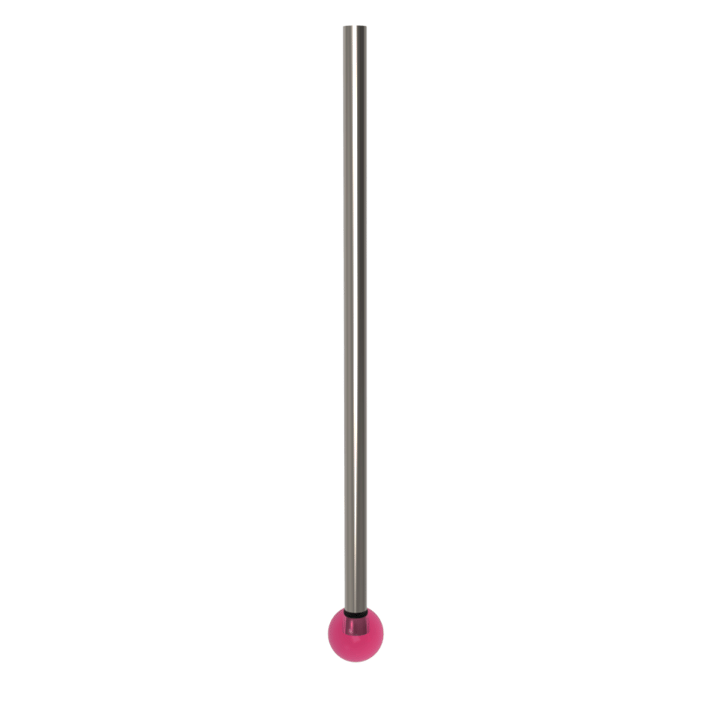 Straight Styli; stem: carbide; ball: ruby