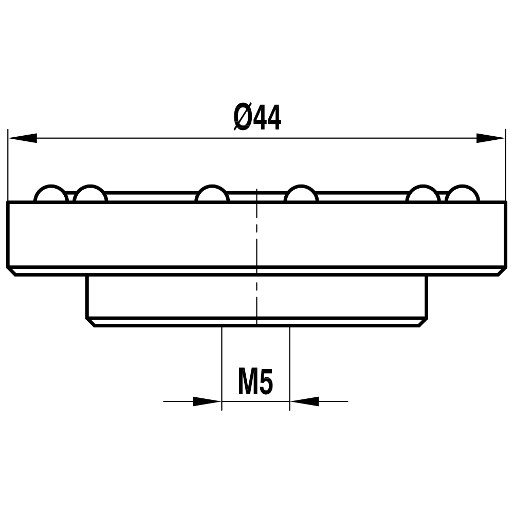 Drawing of product AT M5 SCH AL 001