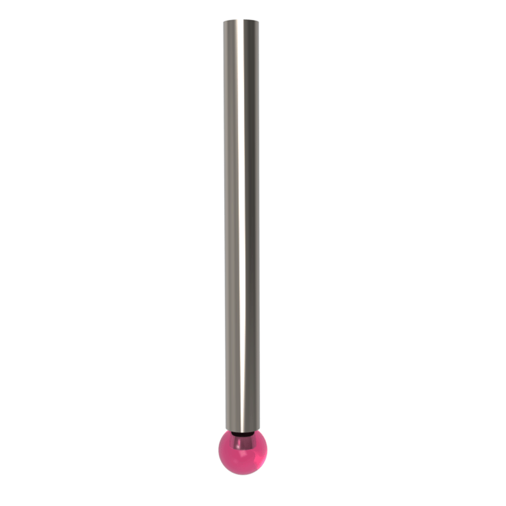Straight Styli; stem: carbide; ball: ruby