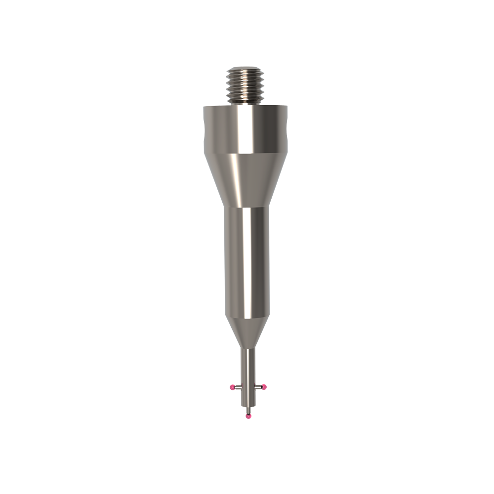 Star Styli ; base: stainless steel; stem: carbide; ball: ruby