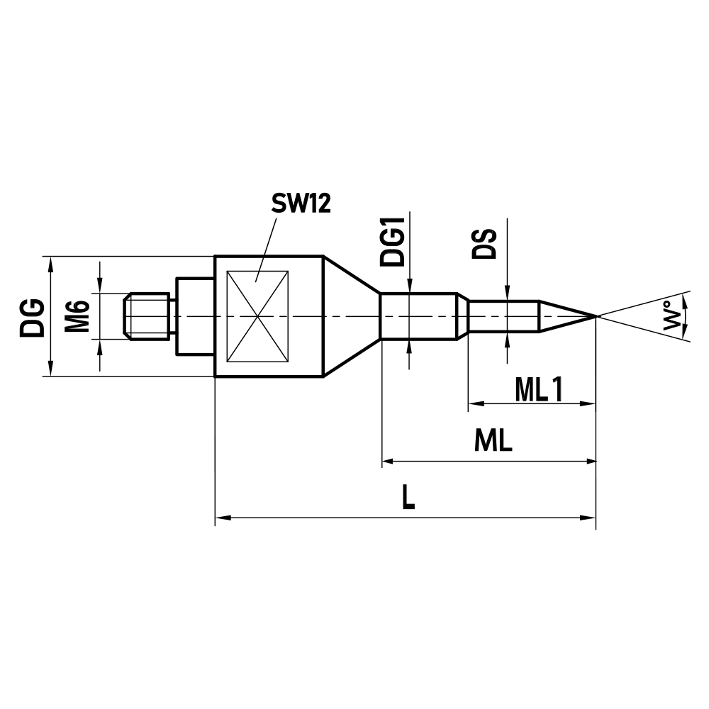 Drawing of product IH M6 030 16 047