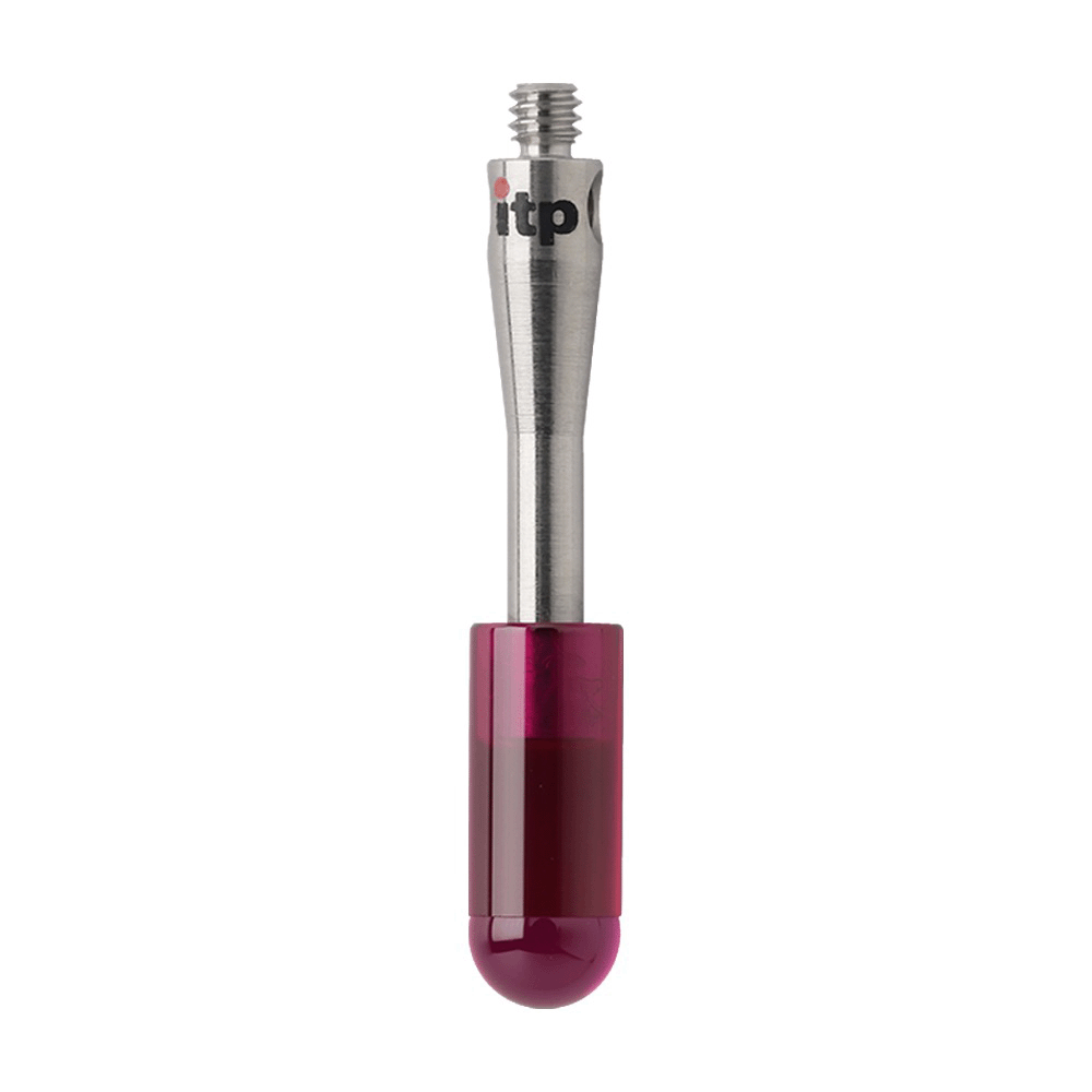 Cylinder Styli; base: stainless steel; stem: carbide; ball: ruby