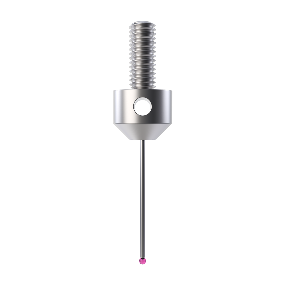 Straight Styli; base: stainless steel; stem: carbide; ball: ruby